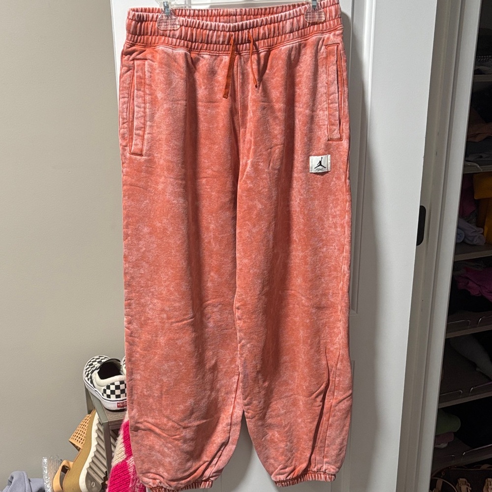 Jordan Orange Sweatpants Relaxed Fit